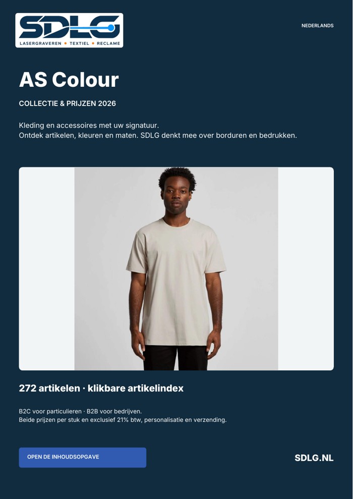 Omslag: AS Colour kledingcatalogus 2026