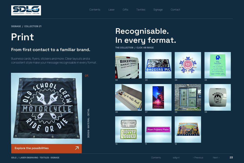Portfolio examples: Print