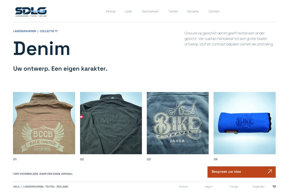Portfolio-voorbeelden: Denim
