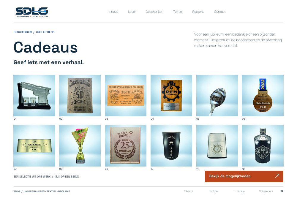 Portfolio-voorbeelden: Cadeaus