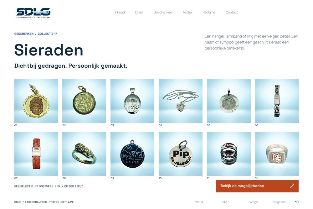 Portfolio-voorbeelden: Sieraden